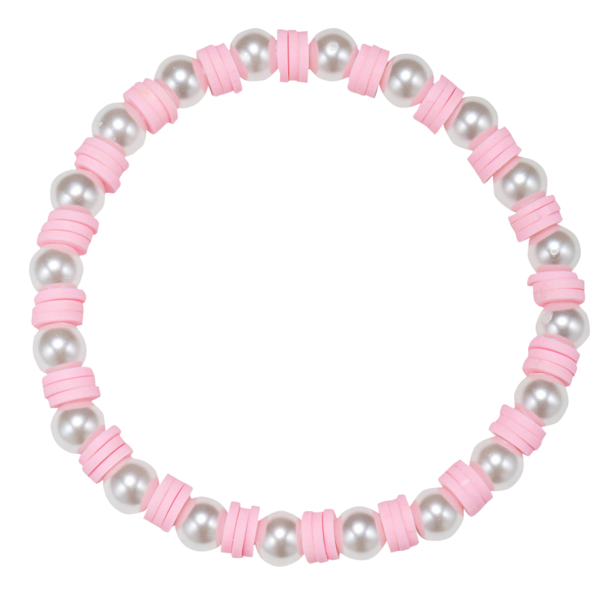Tq Rubber Beaded Stretch Bracelet