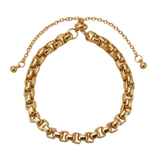 18K Gold Plated Wheat Chain Bracelet