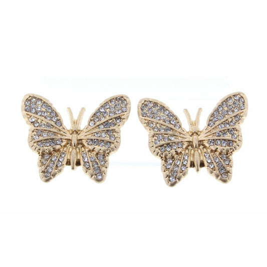 Clear Crystal Butterfly Earring
