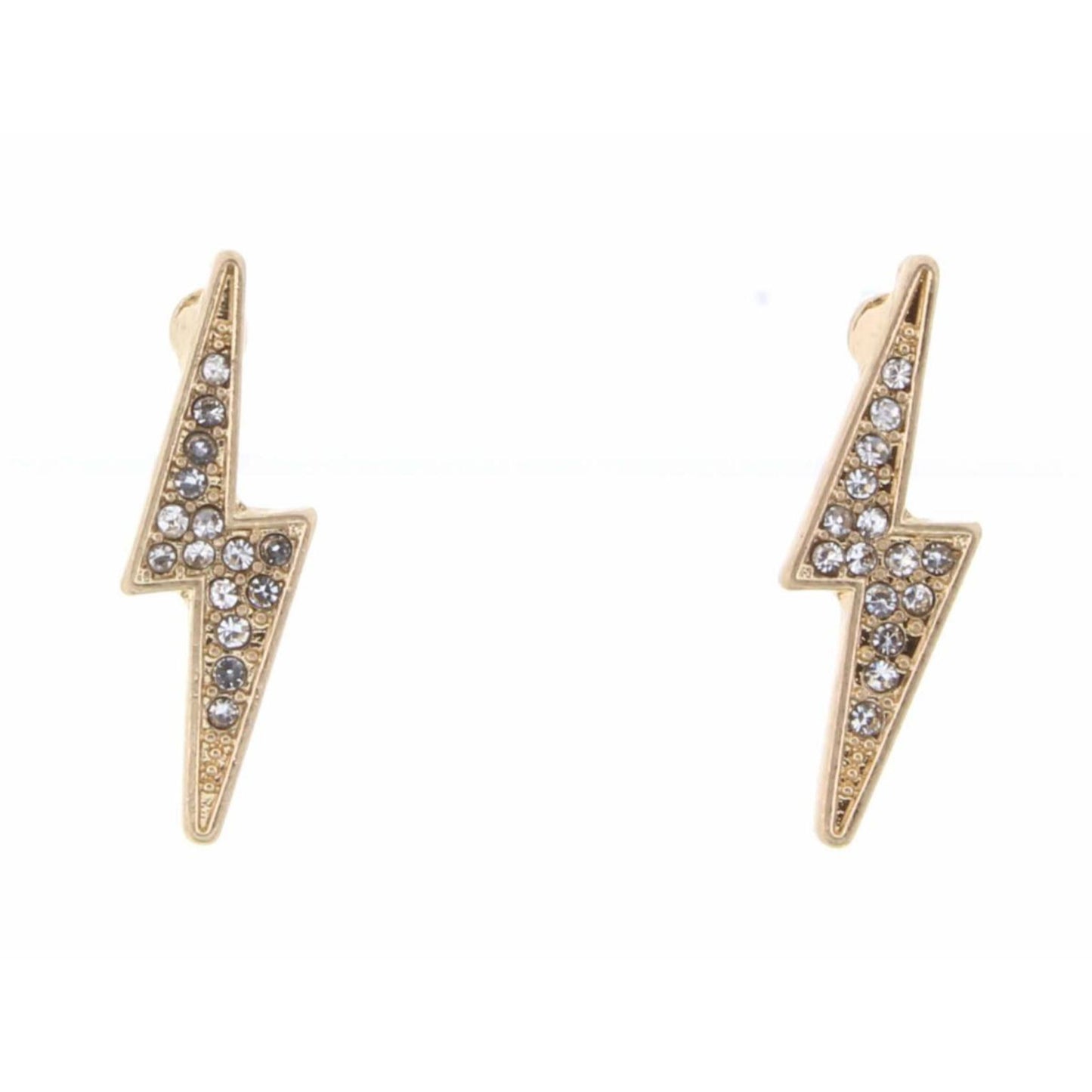 Clear Crystal Lightning Bolt Earring