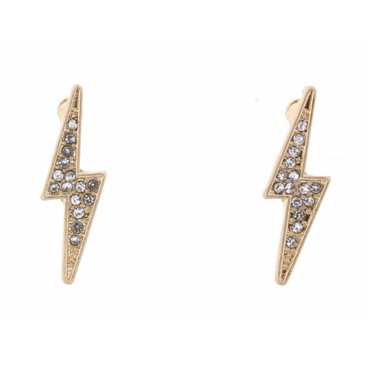 Clear Crystal Lightning Bolt Earring
