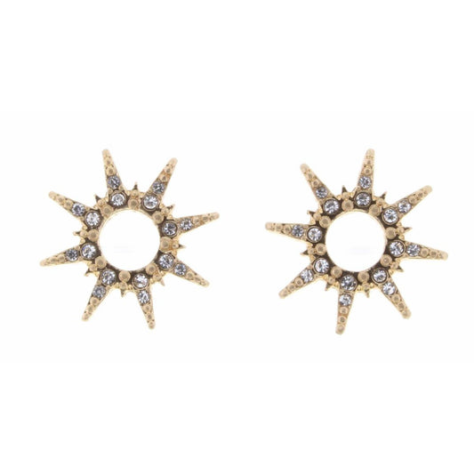 Clear Crystal Starburst Earring