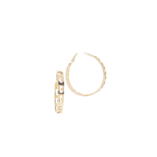 Gold Initial "C" Hoop Earring