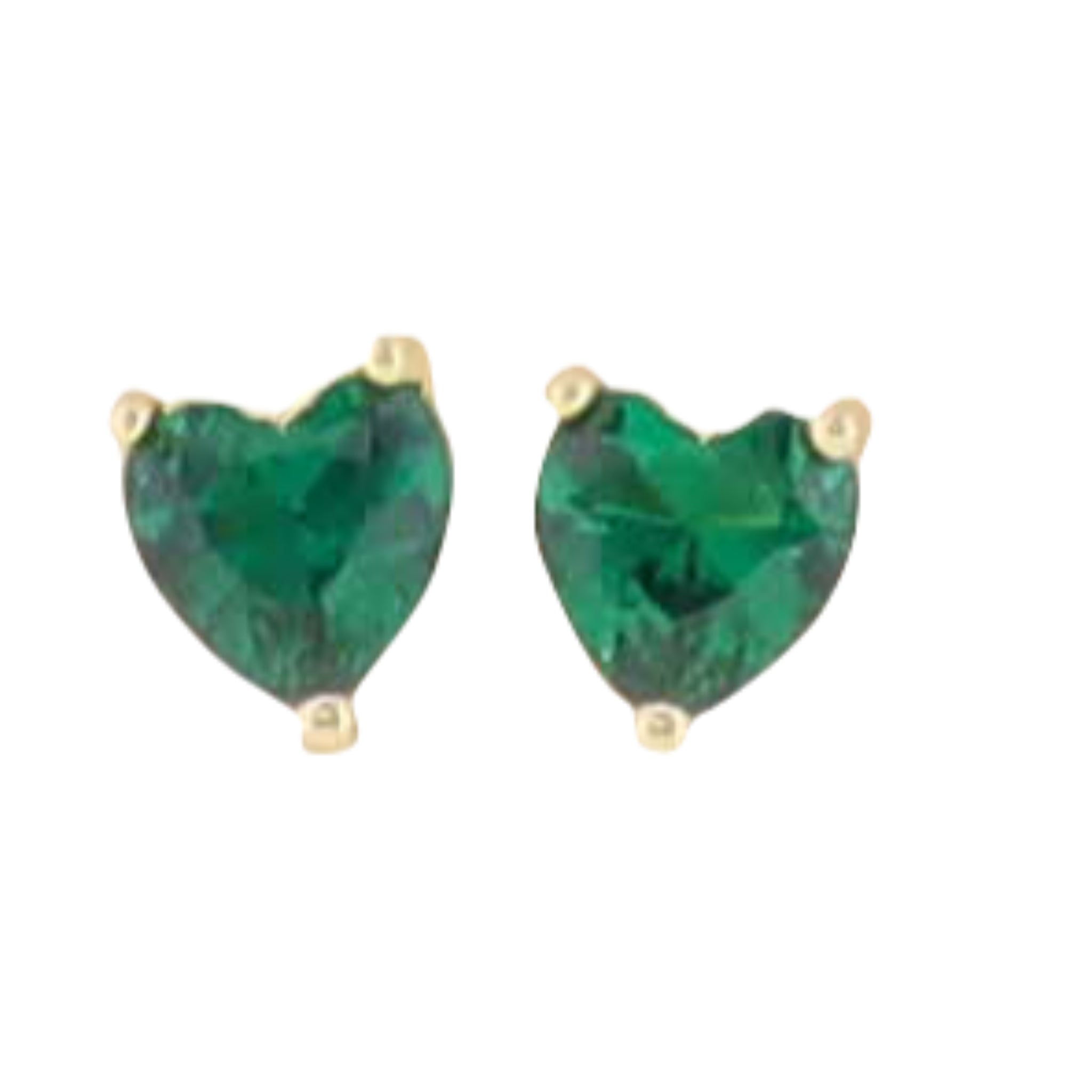 Kids 18K Gold Plated "May" Heart Earring