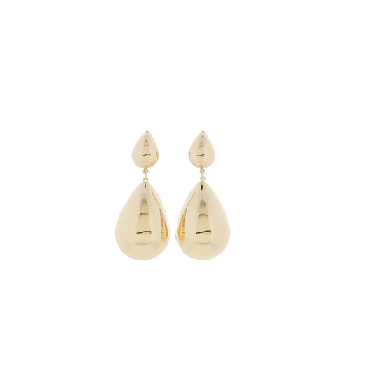 Gold Teardrop with Gold Larger Teardrop Earring