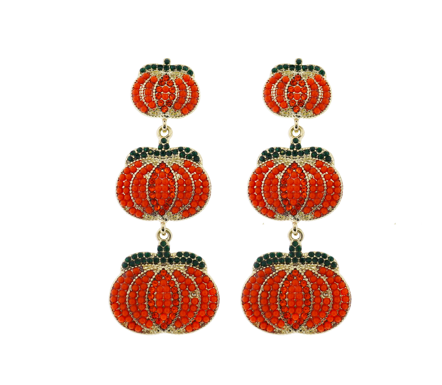 Descending Pumpkins Earring