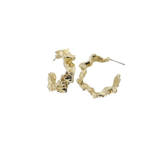 Gold Scrunchy Hoop