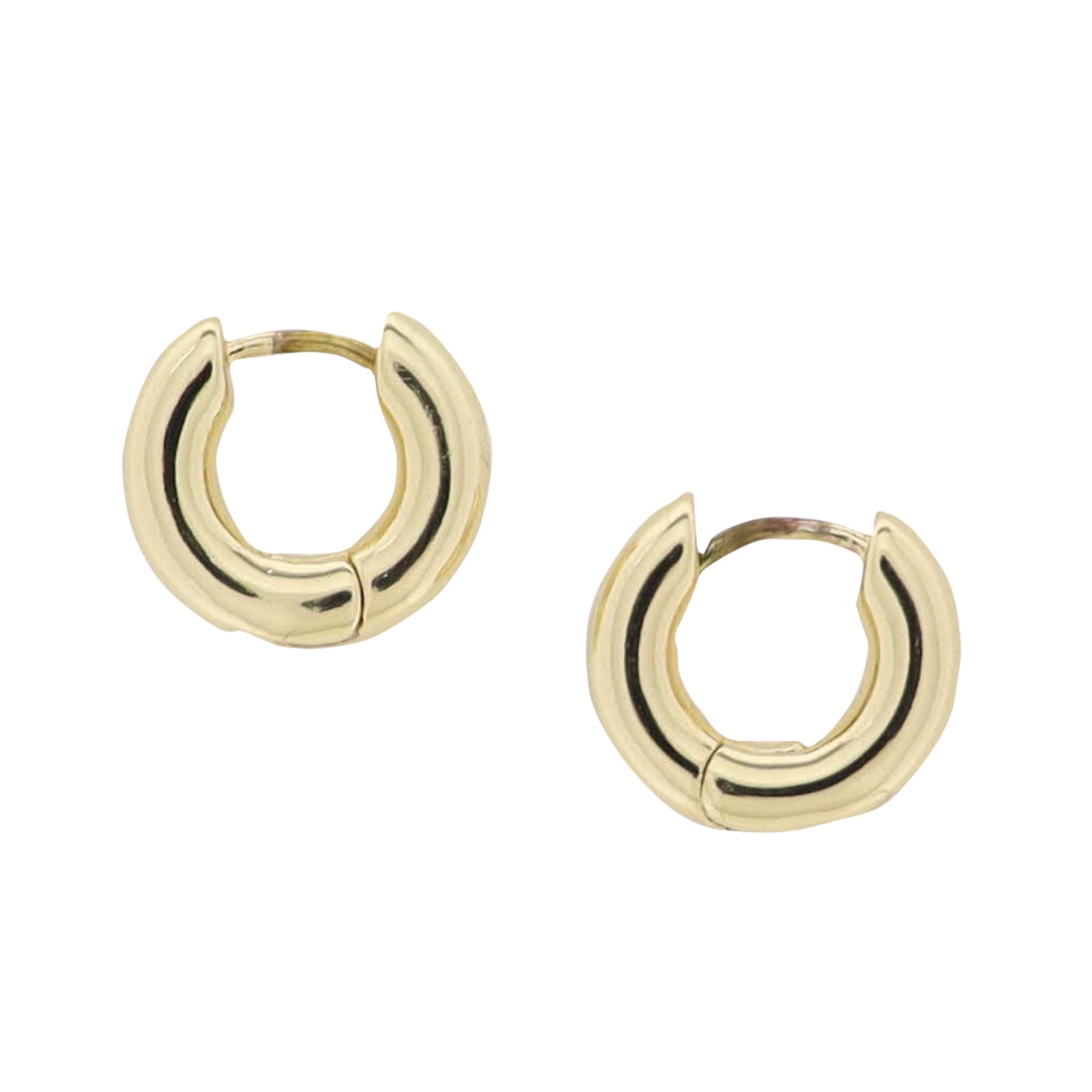 18K Gold Plated Huggie Earring