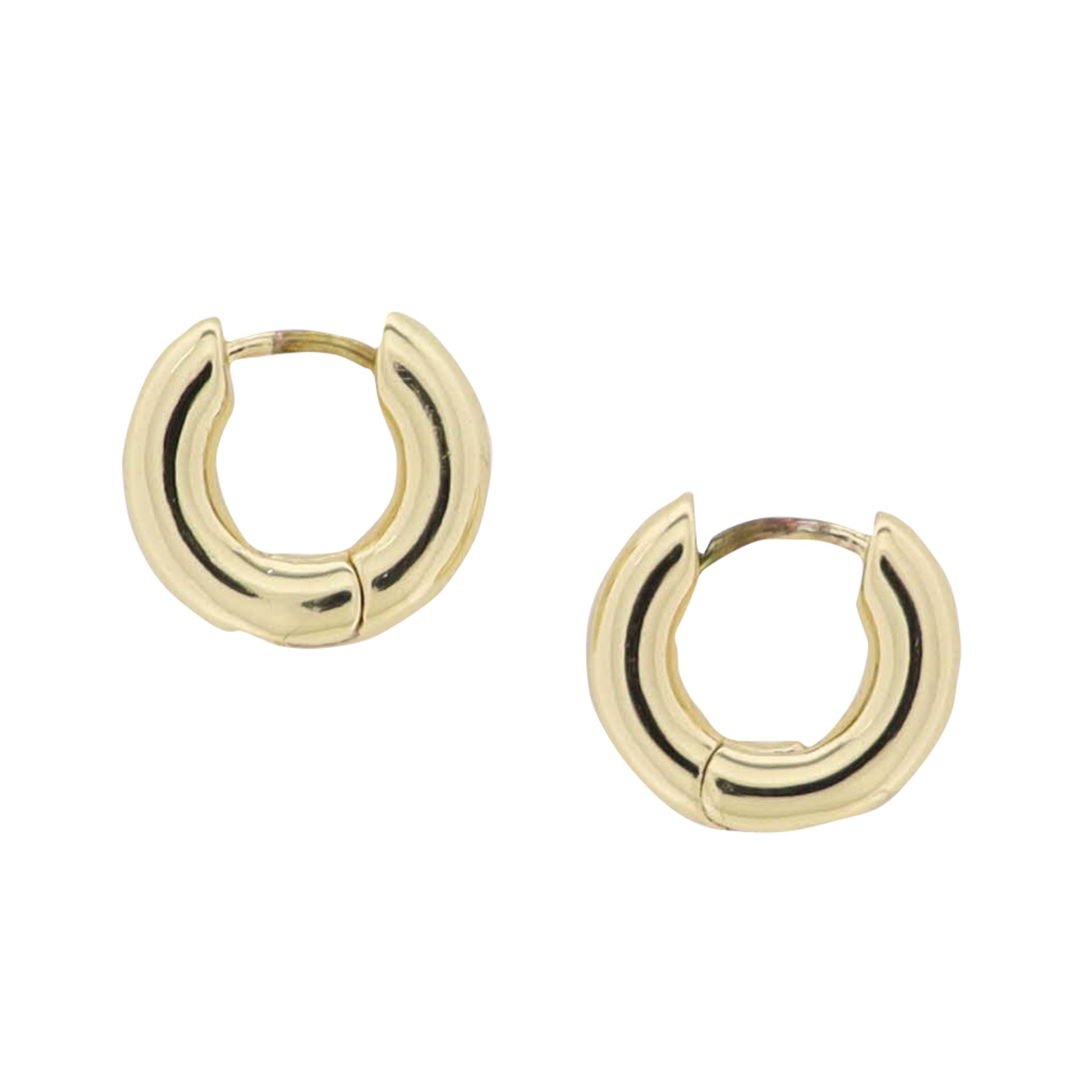 18K Gold Plated Huggie Earring