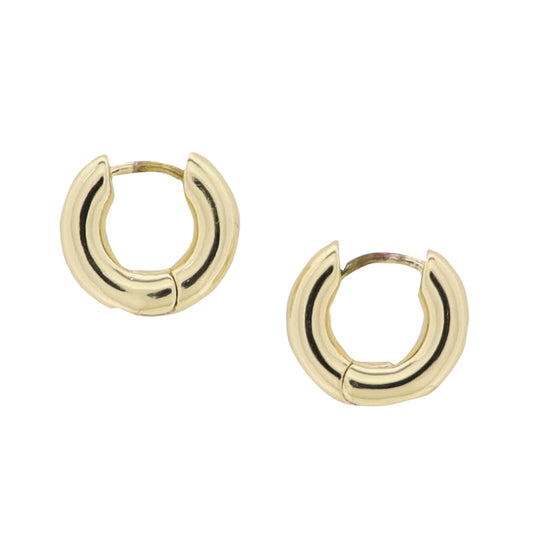 18K Gold Plated Huggie Earring