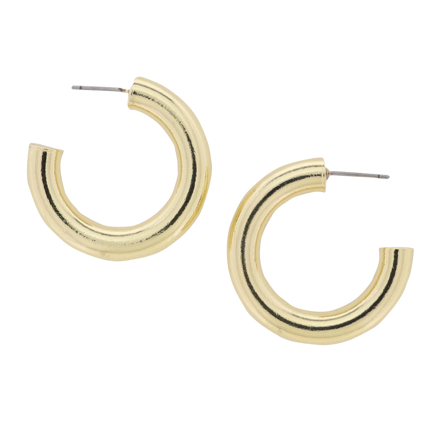 18K Gold Plated Medium Hoop Earring