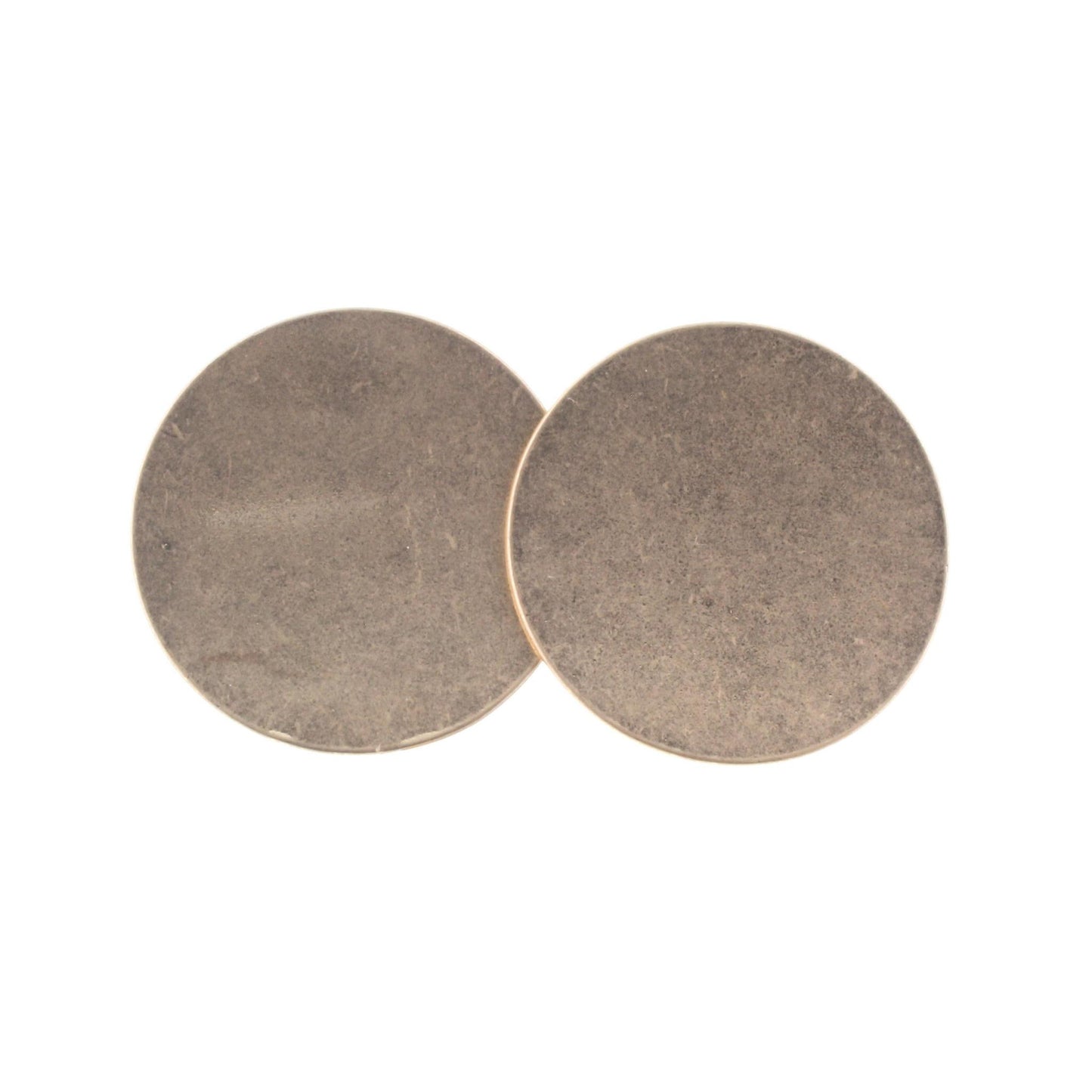 Gold Disk Stud Earring