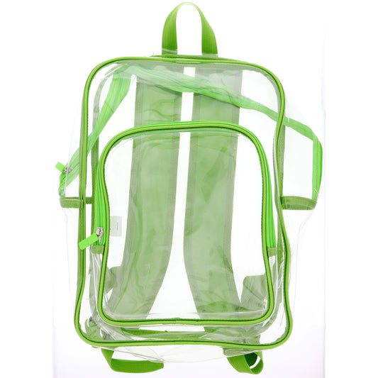 Kids Green Clear Backpack