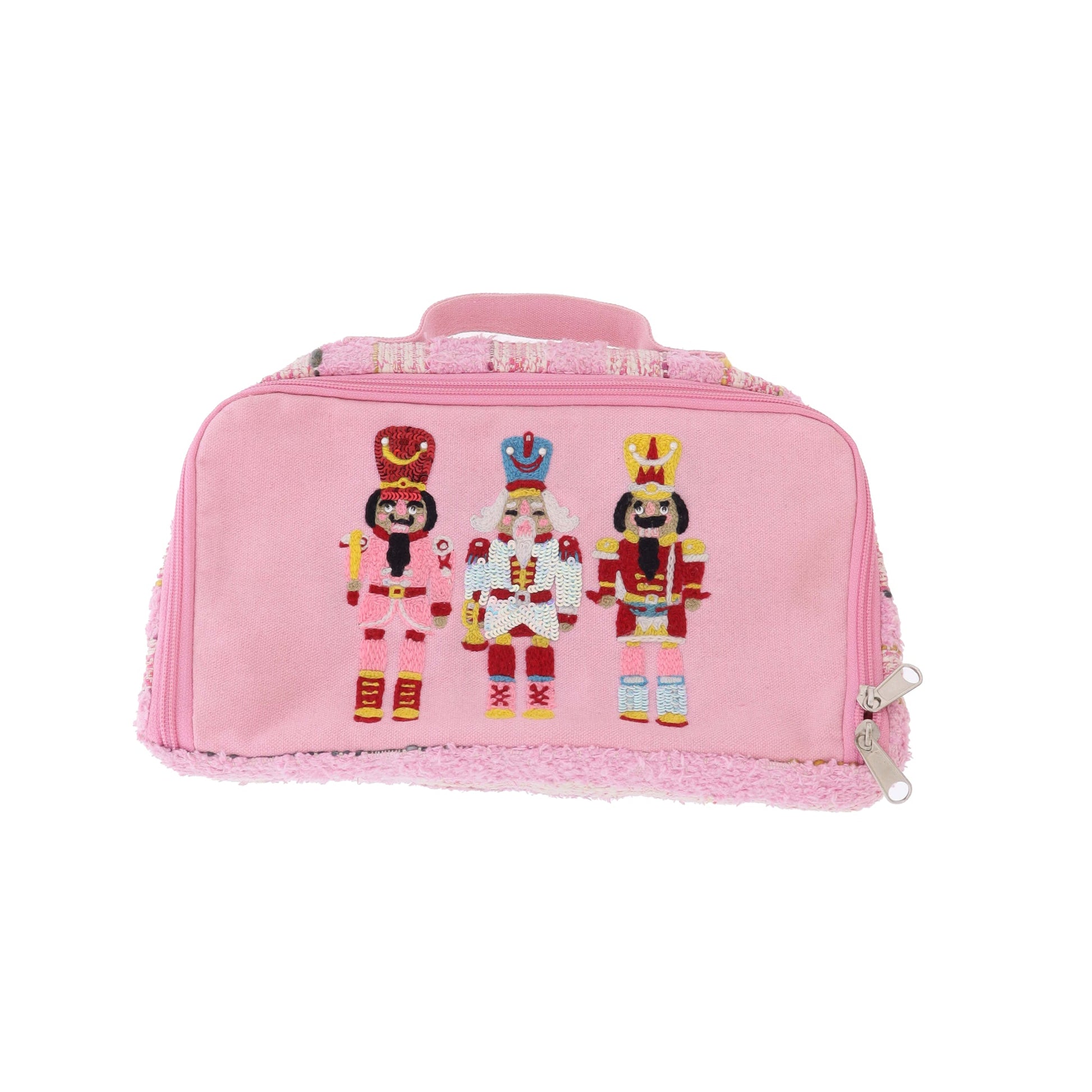 Whimsy Nutcracker Embroidered Zipper Pouch