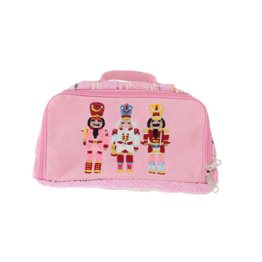 Whimsy Nutcracker Embroidered Zipper Pouch