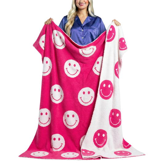 Sweet Smiles Blanket - Luxury Polyester Throw 50" x 60"