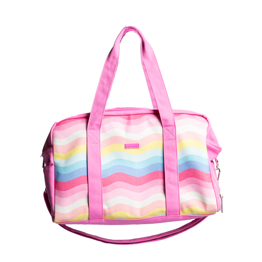 Girly Pop Weekender Bag - Cotton Canvas Travel Duffle