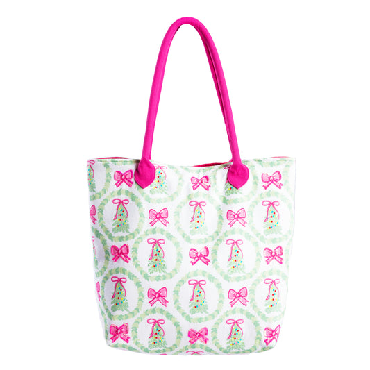 Pink Christmas Cheer Tote