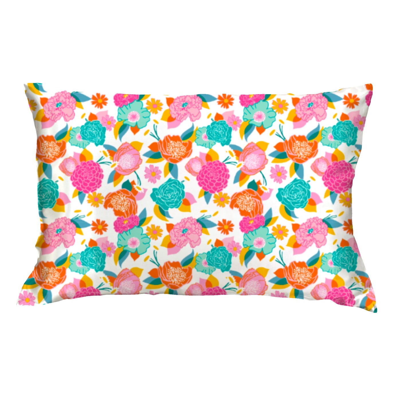 In Full Bloom Satin Pillow Case