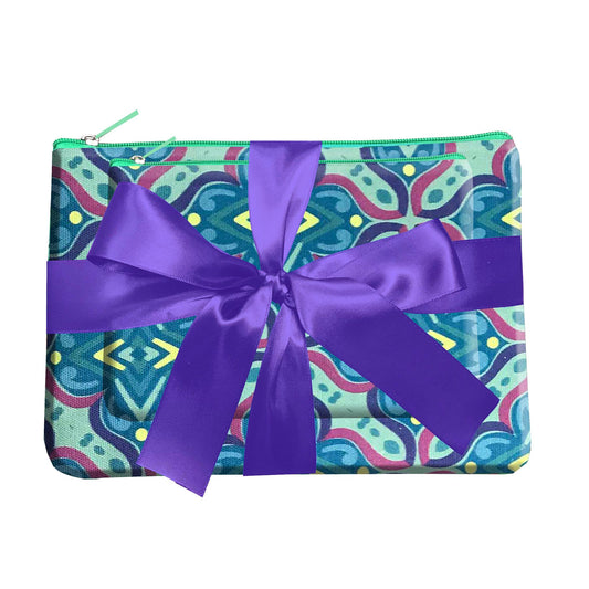 Check Me Out Zipper Pouch Set