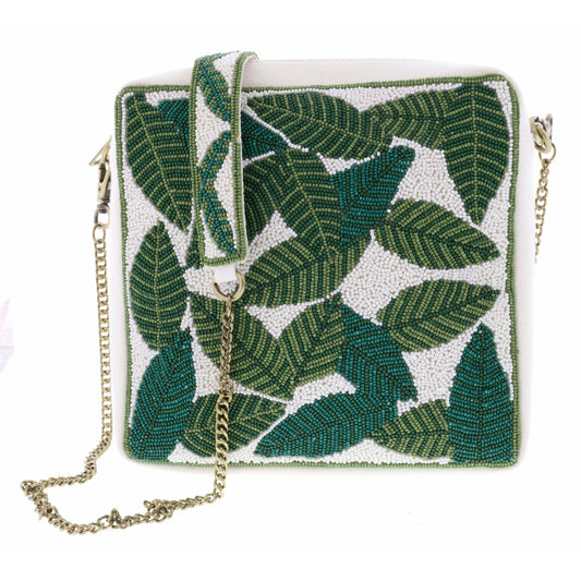 Shady Palms Beaded Purse
