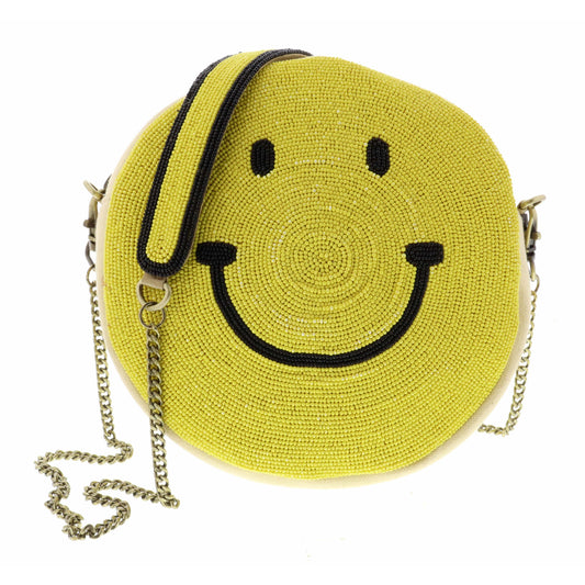 Cause I'm Happy Beaded Purse