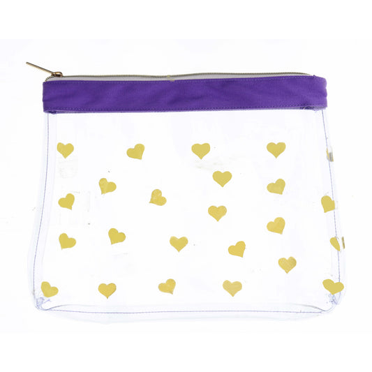 Heart of Gold Zipper Pouch