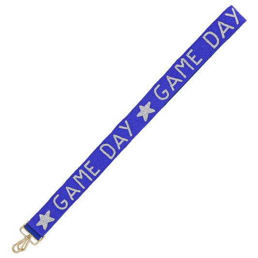 Game Day Royal Blue Beaded Purse Strap