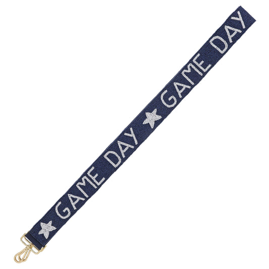 Game Day Navy Beaded Purse Strap