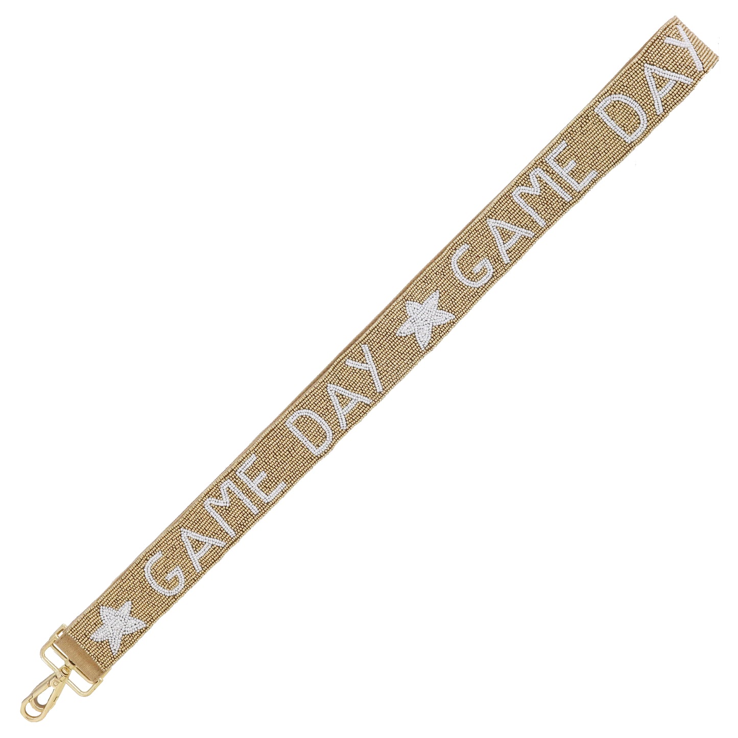 Game Day Gold Beaded Purse Strap