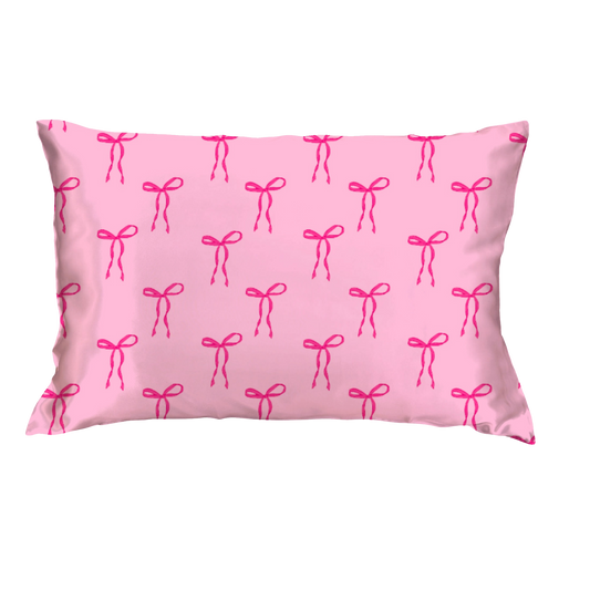 Tied with a Bow Satin Pillow Case