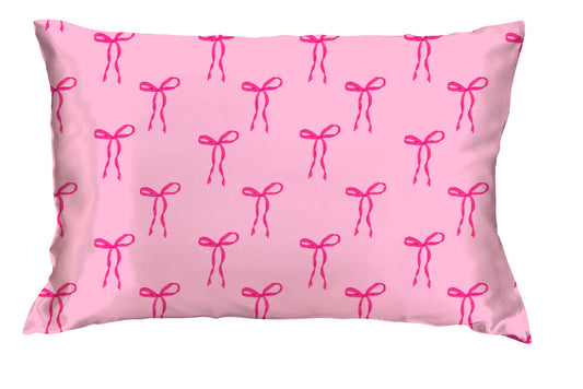 Tied with a Bow Satin Pillow Case