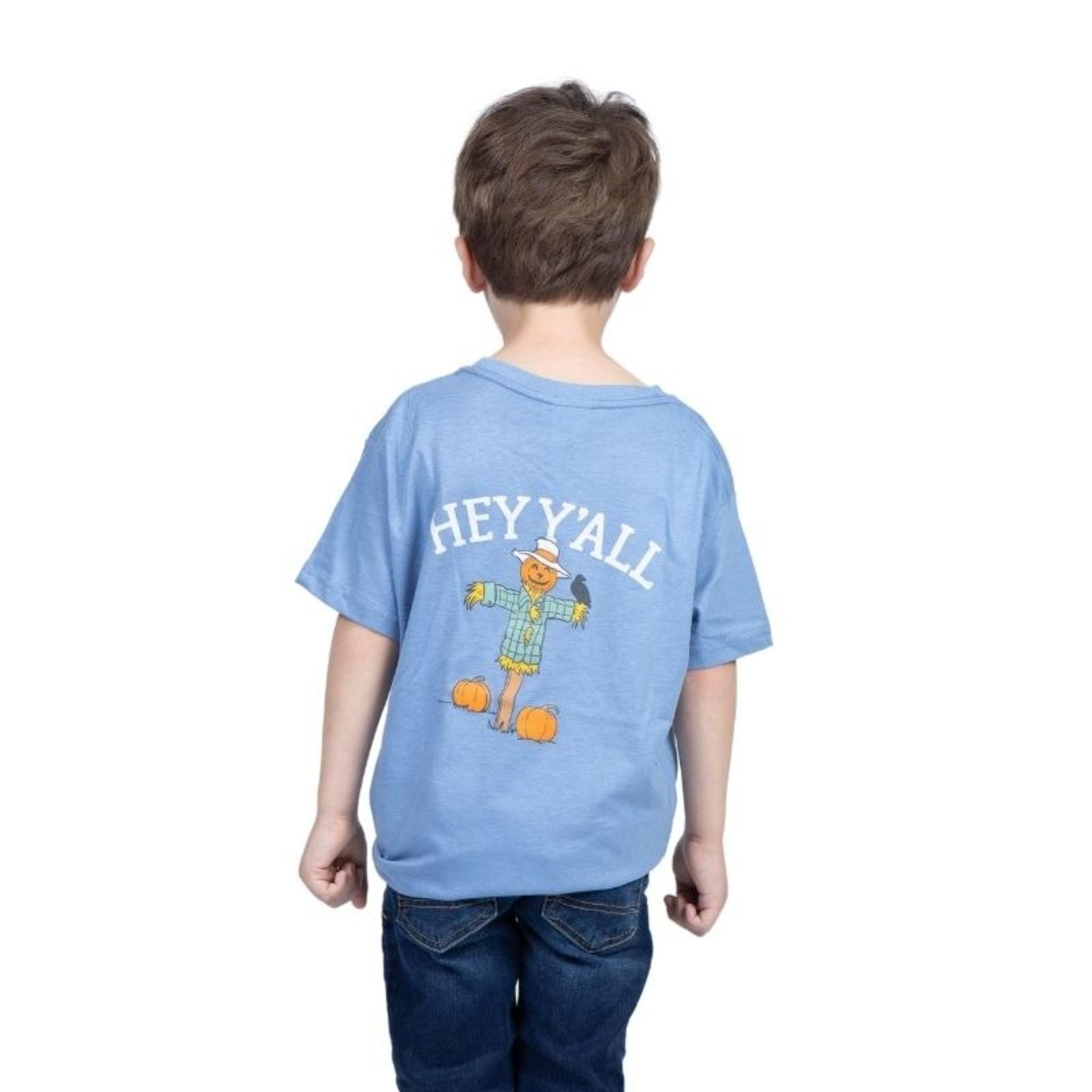 Kids Hey Y'all Scarecrow T-Shirt Assortment, Display Plus 1 Free Kids Hey Y'all Scarecrow T-Shirt
