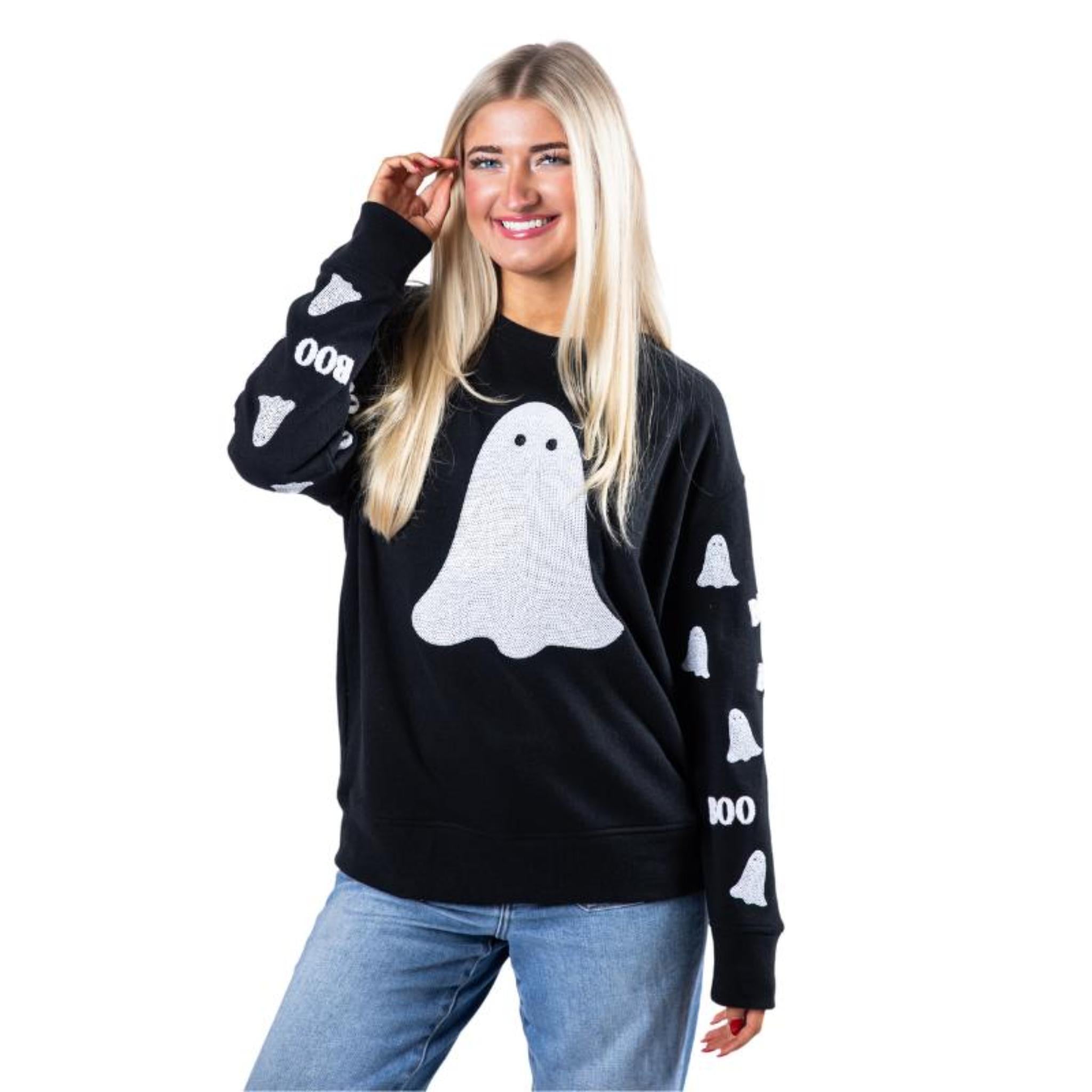 Boo Black Crew Neck Sweatshirt Assortment, No Display Package – Jane Marie