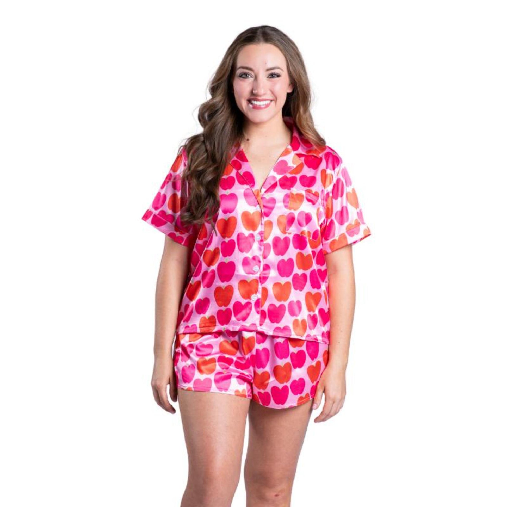 Love What You Do Satin Pajama Short Set Assortment, No Display Package