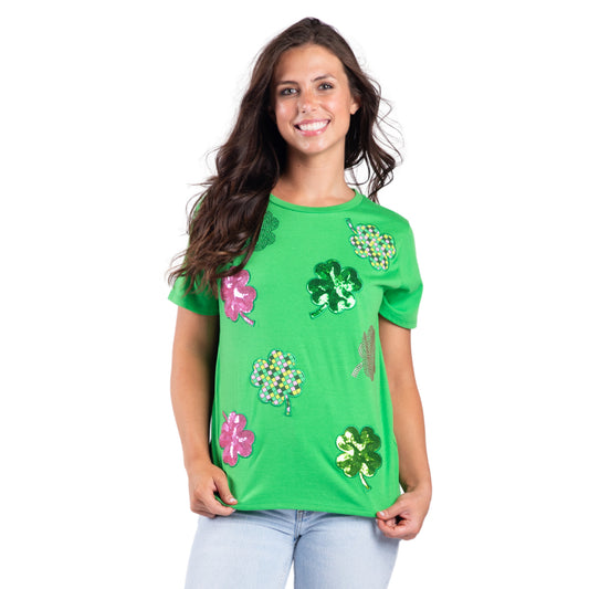 Lucky Girl Green Crew Neck Shirt Assortment, No Display Package