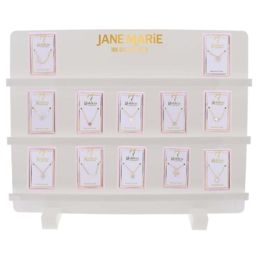 Kids Golden Sweetheart Necklaces, Display Package