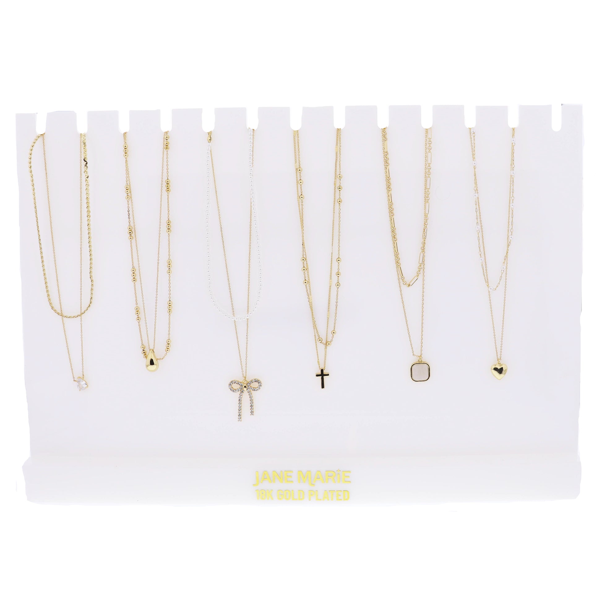 Golden For The Win! Necklaces, Display Package