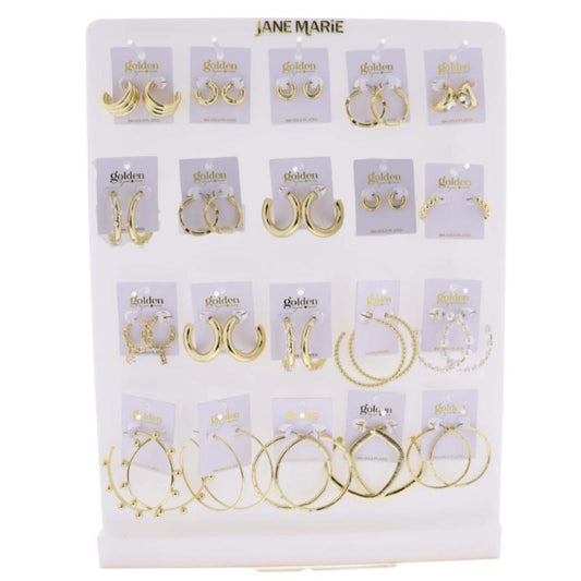 Golden Fun! Earrings, Display Package