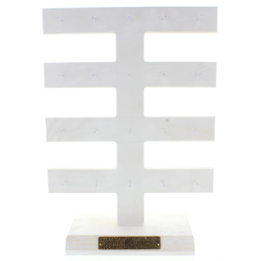 White 4 Tier 20 Nail Display
