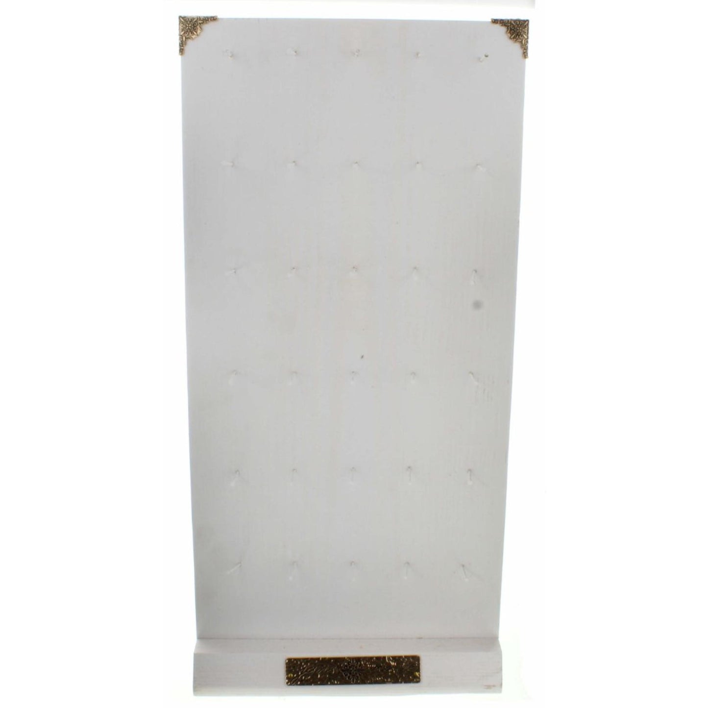 White 30 Nail Earring Display