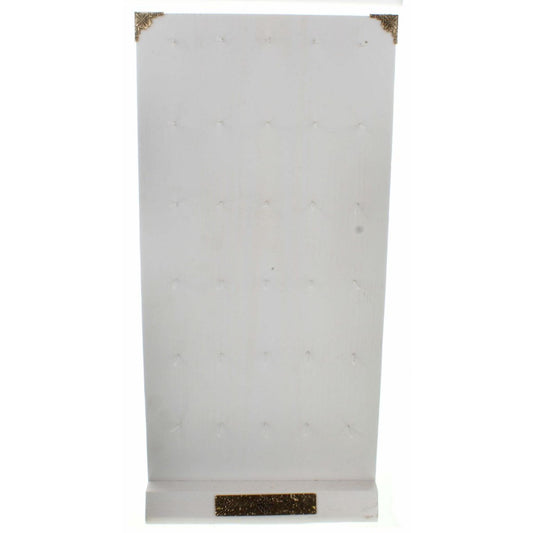White 30 Nail Earring Display