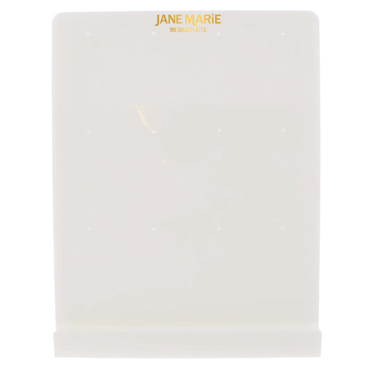 12 Nail White Acrylic Earring Board Display