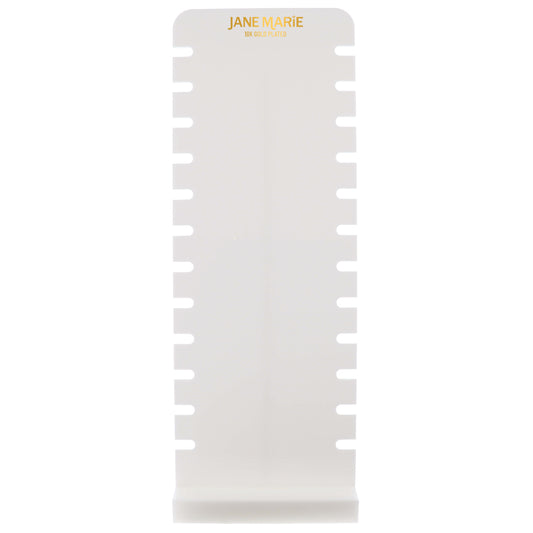 Tall 12 Notch White Acrylic Necklace Display